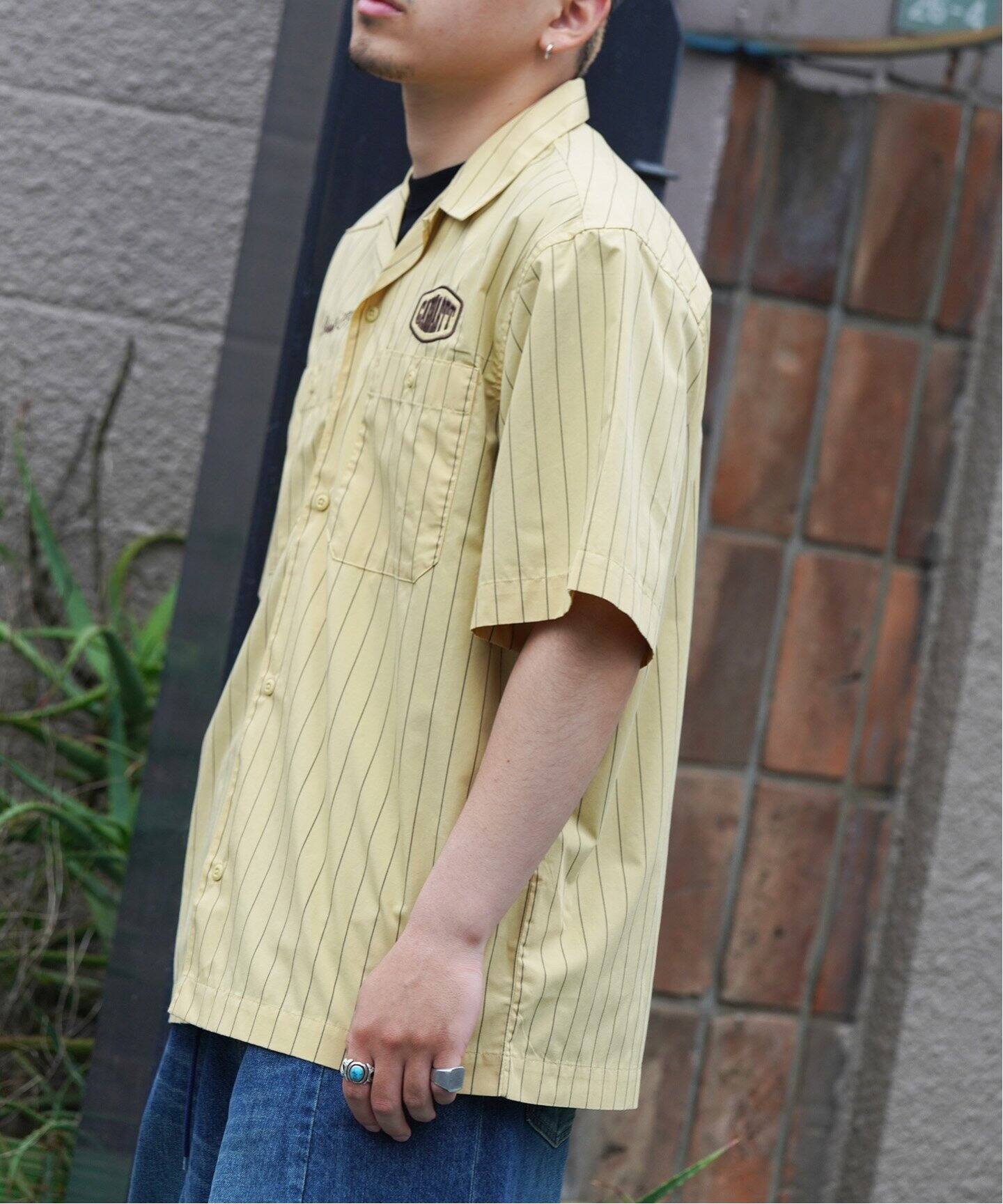 【carhartt】\"S/S Hendry Shirt\"ストライプ柄ロゴ半袖シャツ/3色 Carhartt WIP S/Sシャツ 