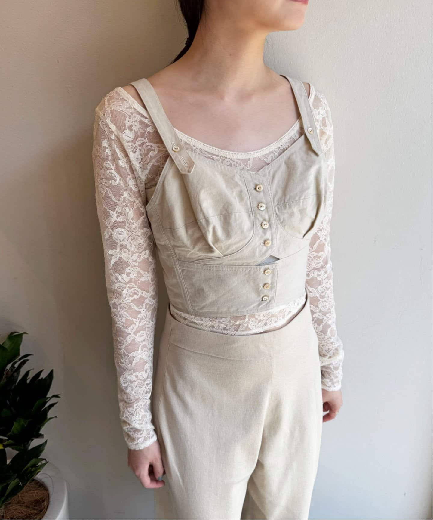 新品タグ付き　 EDIT.FOR LULU  アイレットキャミソール EDIT. FOR LULU キャミソール 【PETIT BATEAU/プチバトー