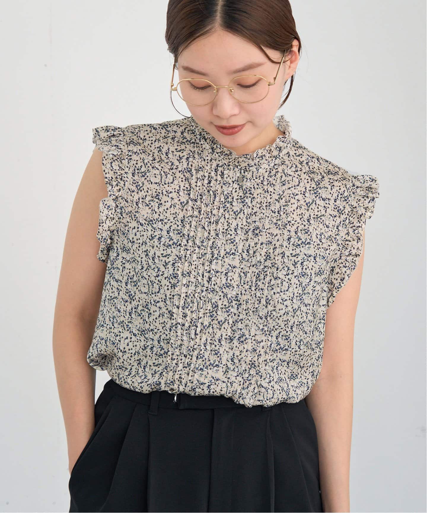 IENAハンドピンタックブラウス新品タグ付き IENA｜《WEB限定/追加2予約》楊柳フリルピンタックブラウス