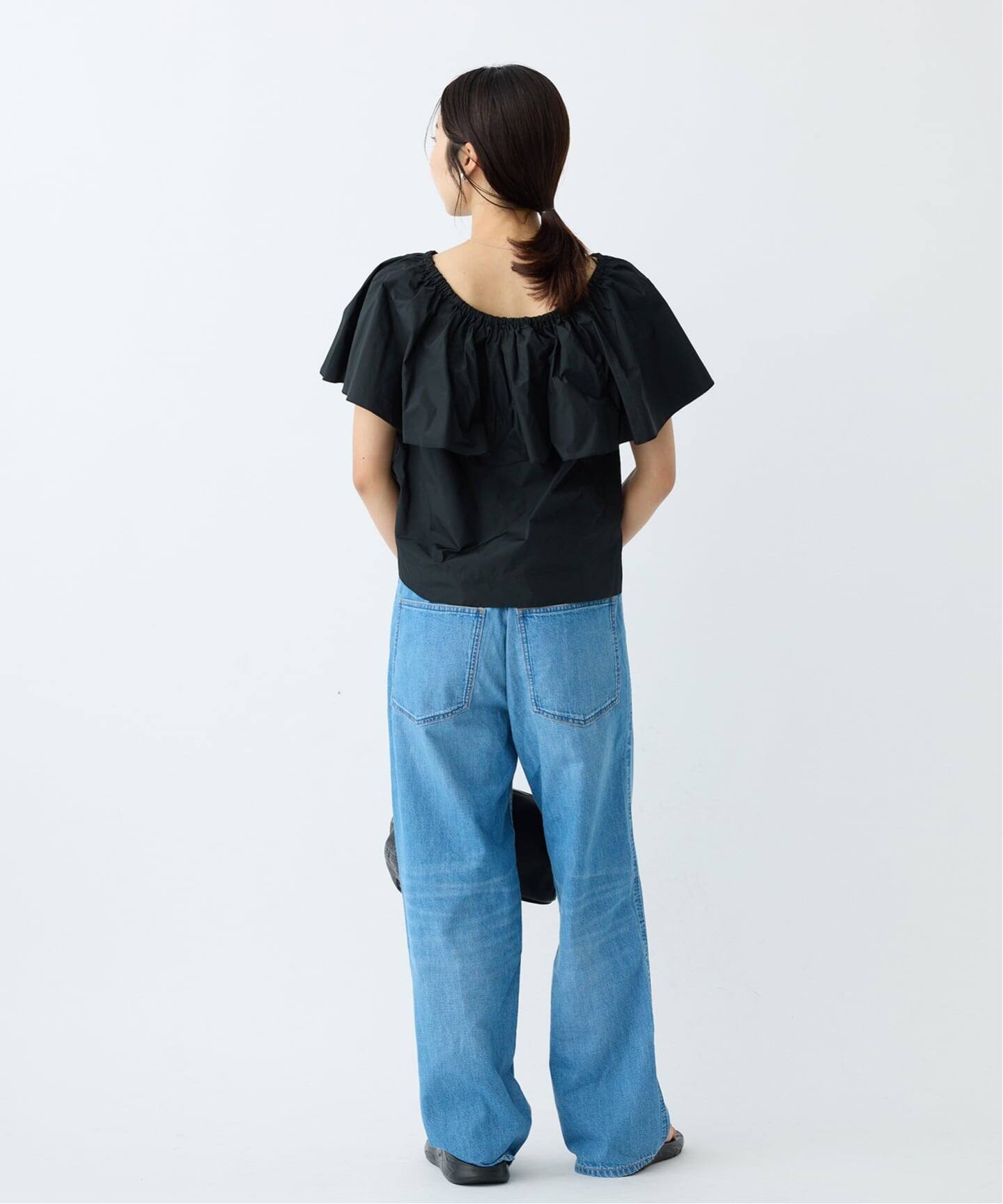 ブラウス シャツ タフタラッフルオフショルトップス レディース IENA ブラウス シャツ タフタラッフルオフショルトップス
