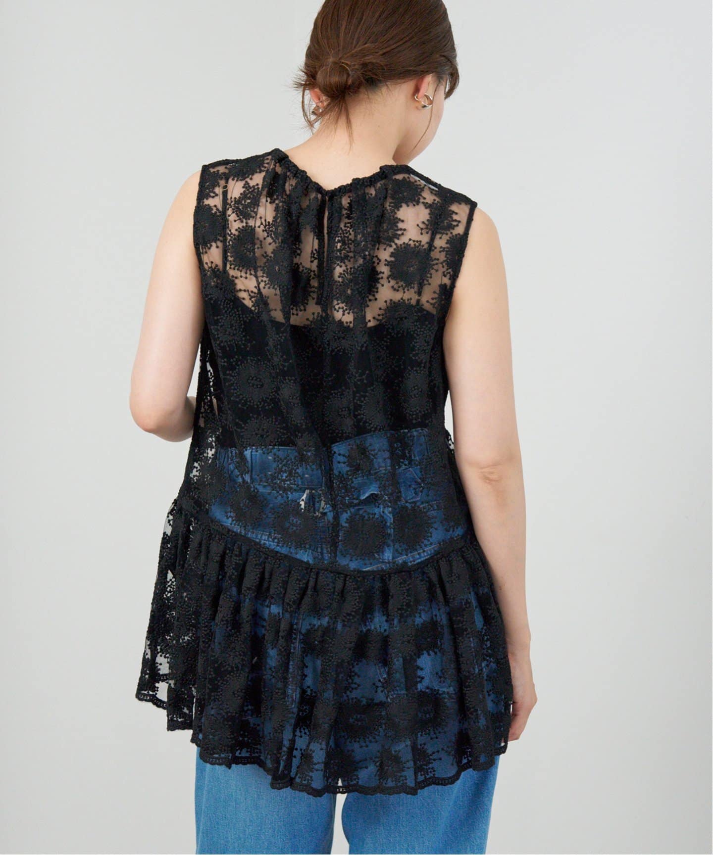 IENA - 新品 17SS イエナ  ラミーランダムフリル フレンチスリーブ ブラウス IENA（イエナ）の「120/- ラミーランダムフリル フレンチ