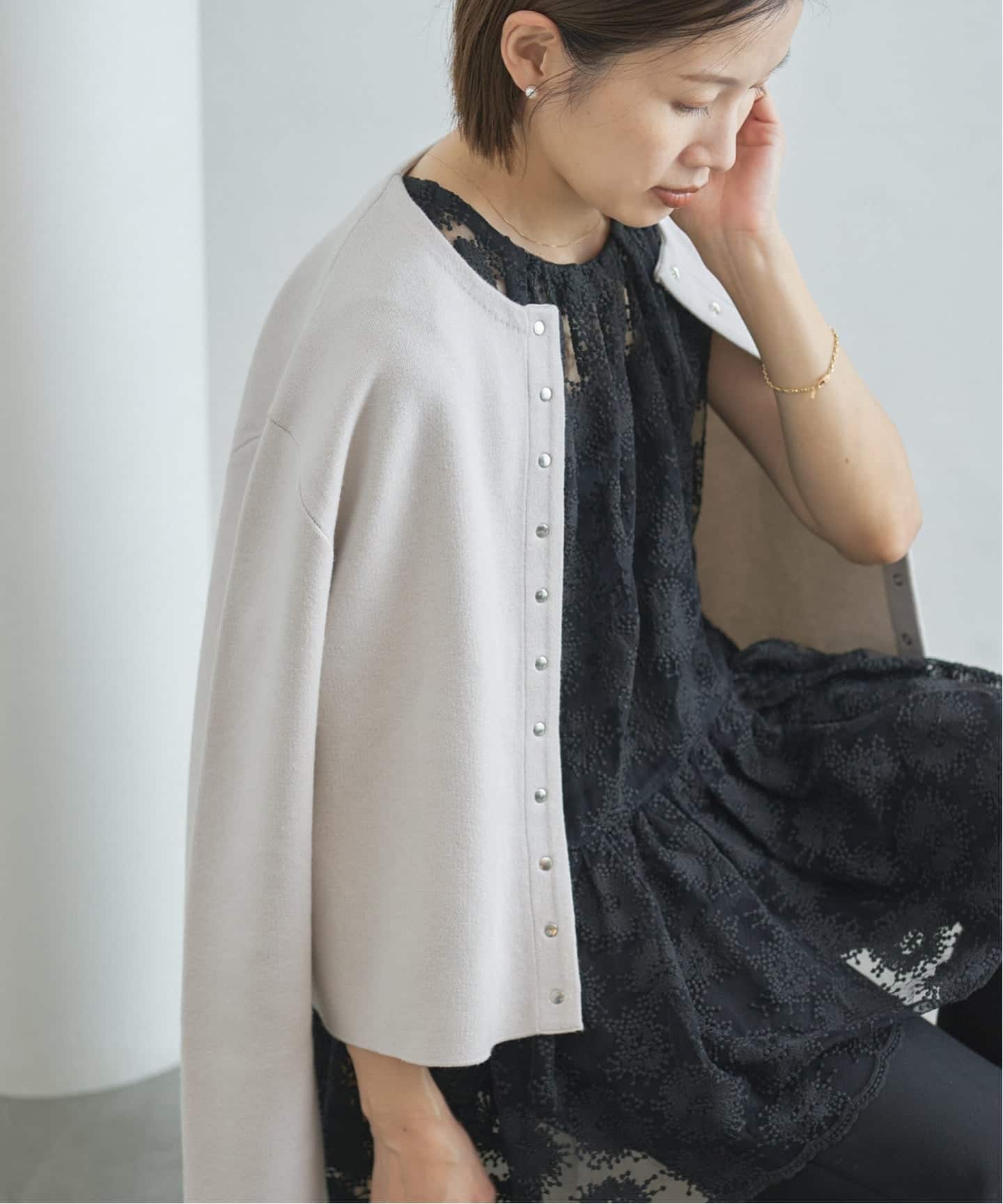 フラワーレース ペプラムブラウス（シャツ／ブラウス）｜IENA（イエナ