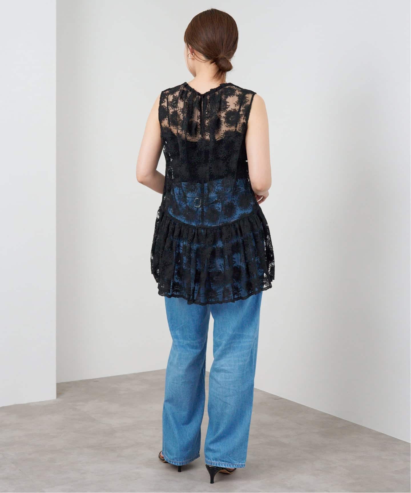 フラワーレース ペプラムブラウス（シャツ／ブラウス）｜IENA（イエナ