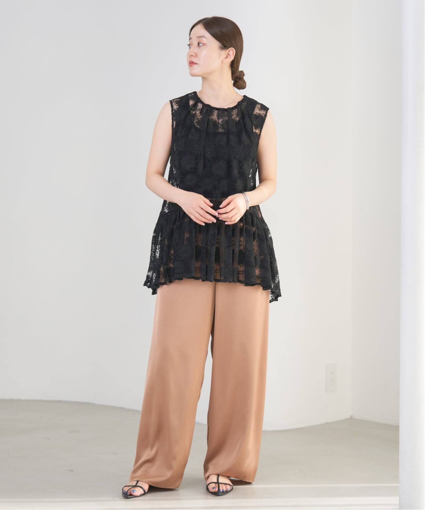 フラワーレース ペプラムブラウス（シャツ／ブラウス）｜IENA（イエナ