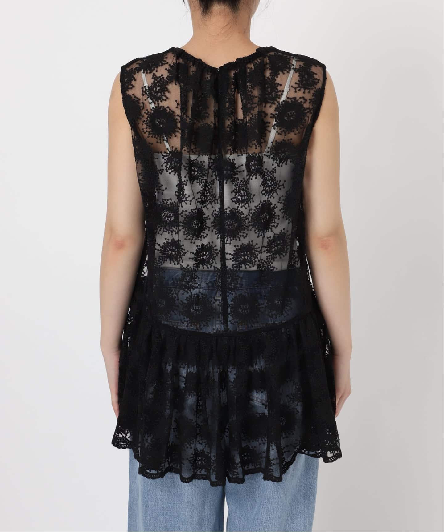 フラワーレース ペプラムブラウス（シャツ／ブラウス）｜IENA（イエナ