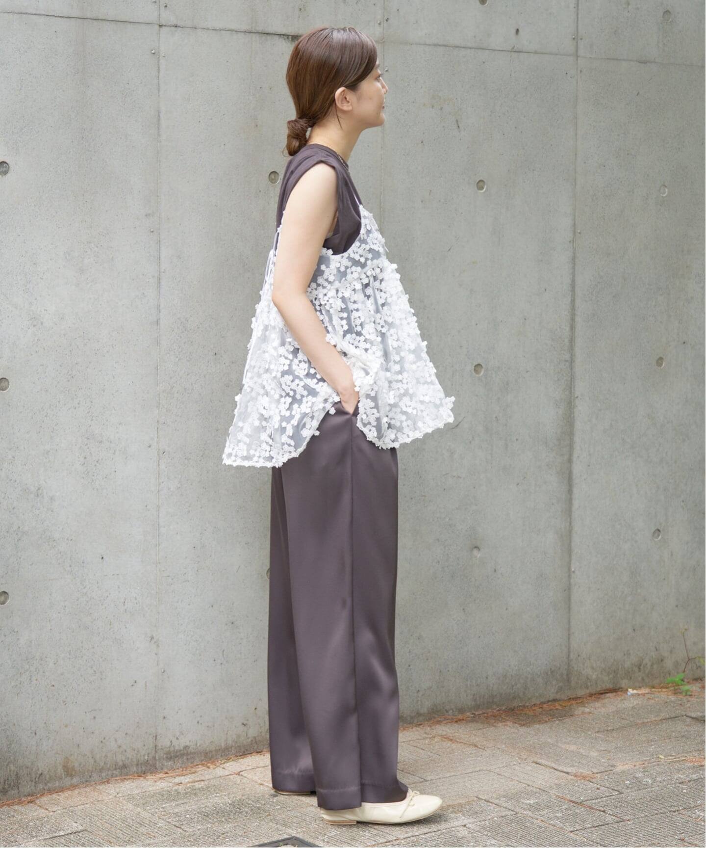 【新品未使用、25ss】IENA（イエナ）フラワーエンブロイダリー キャミソール フラワーエンブロイダリー キャミソール（キャミソール）｜IENA