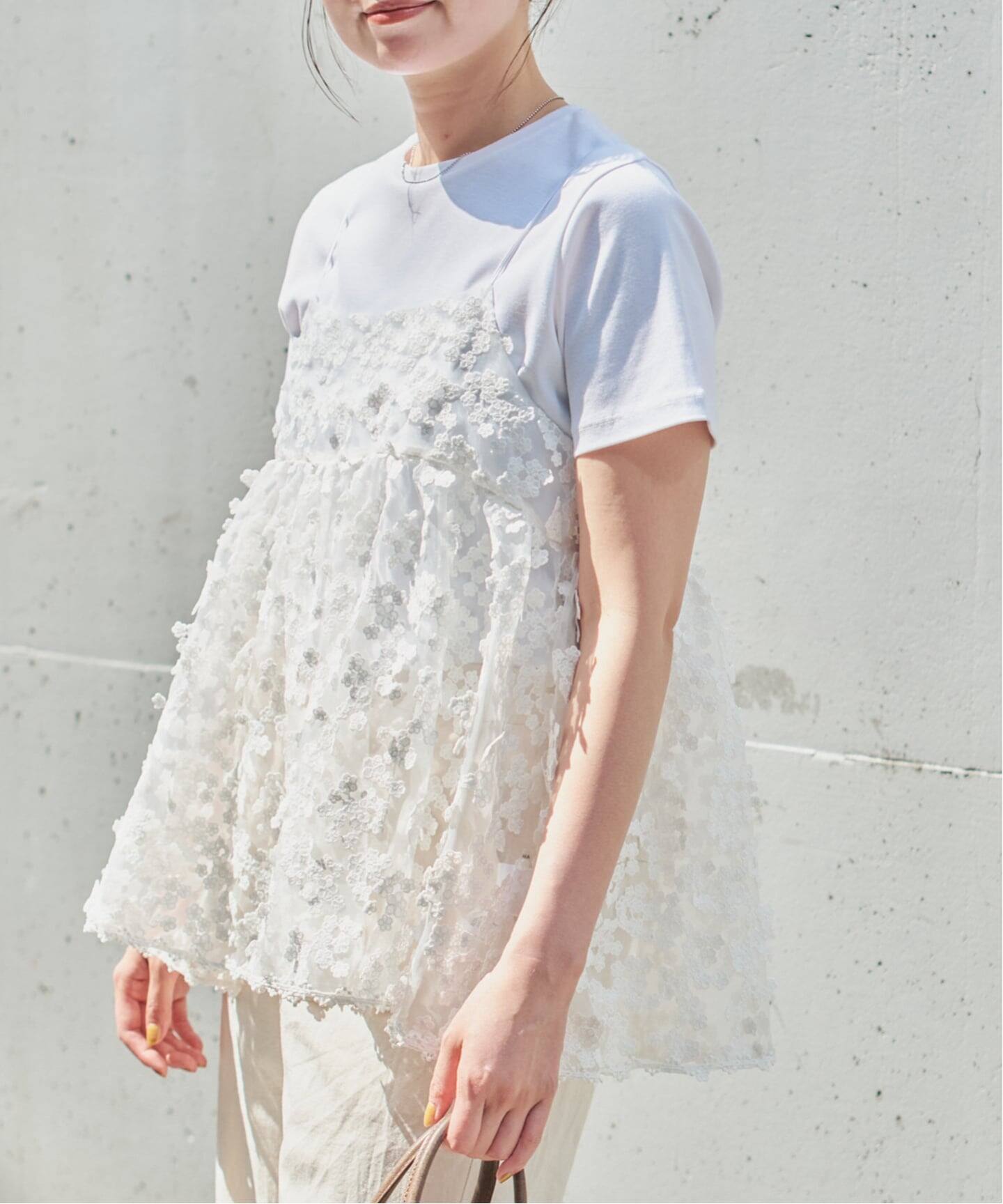 WEB限定/追加2》フラワーエンブロイダリー キャミソール（キャミソール