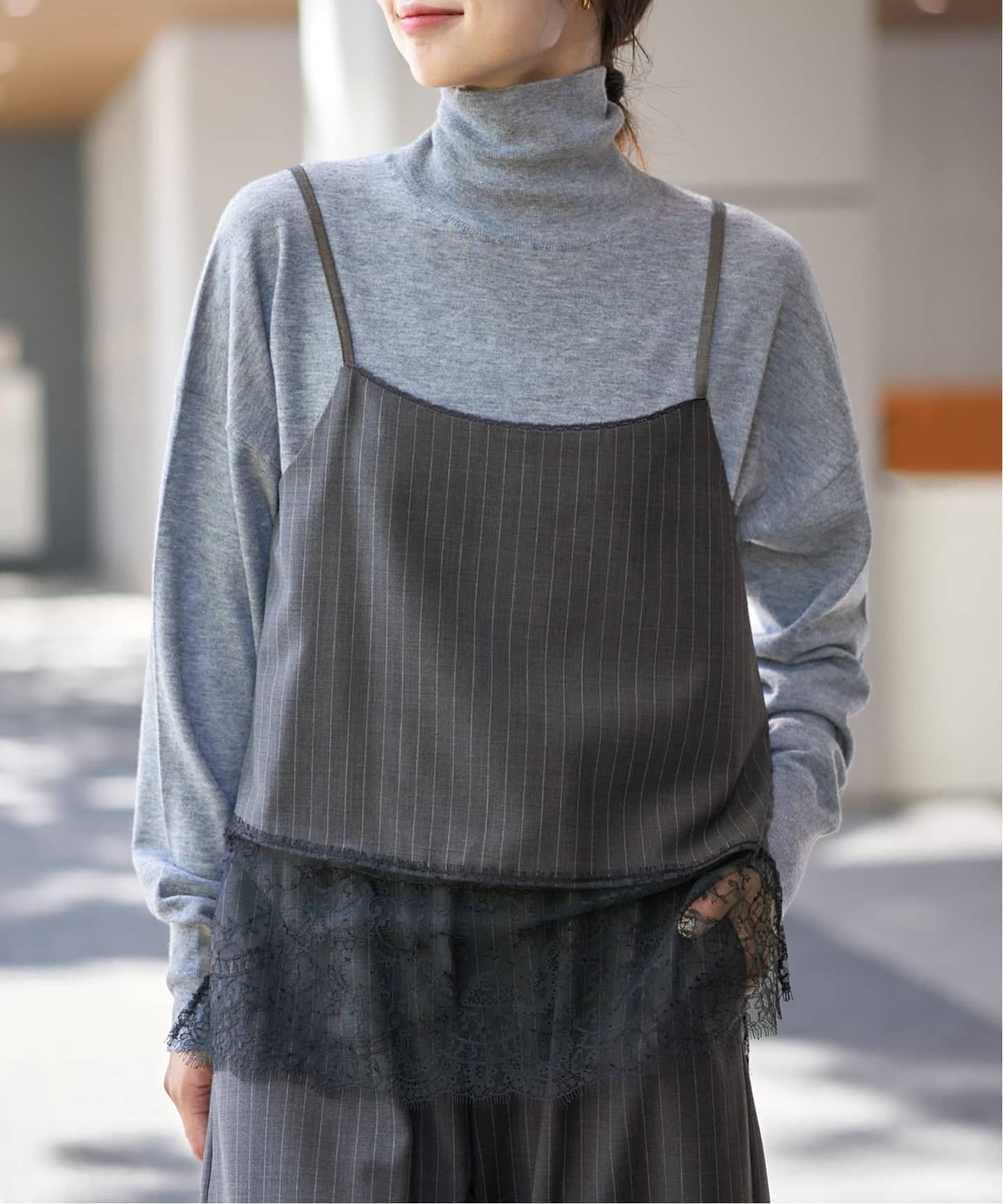 レースヘムキャミソール（シャツ／ブラウス）｜IENA（イエナ）の通販