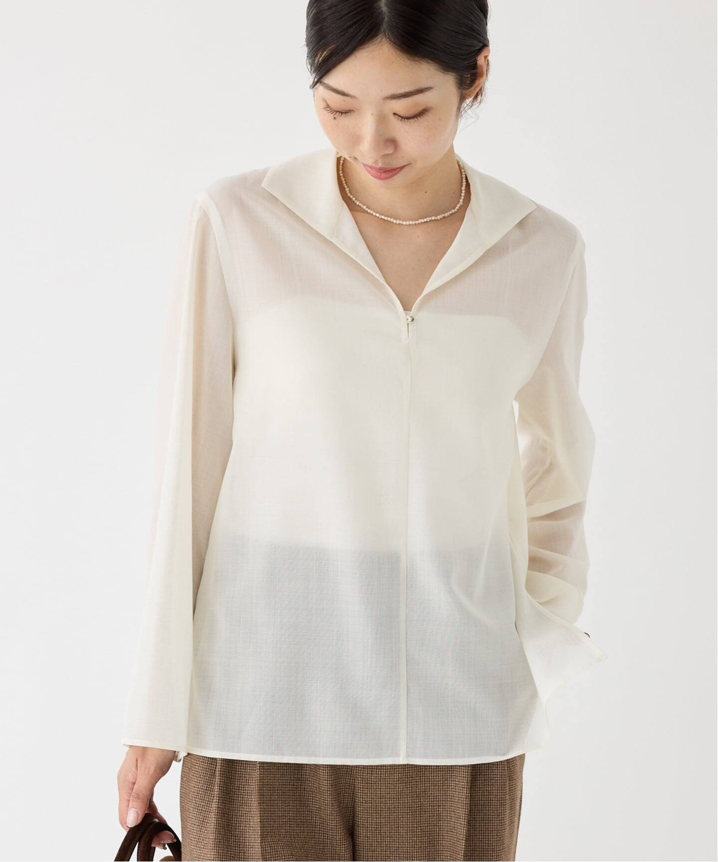 IENA イエナ シアーシャツ 新品 シアーシャツ（シャツ／ブラウス）｜VERMEIL par iena（ヴェルメイユ