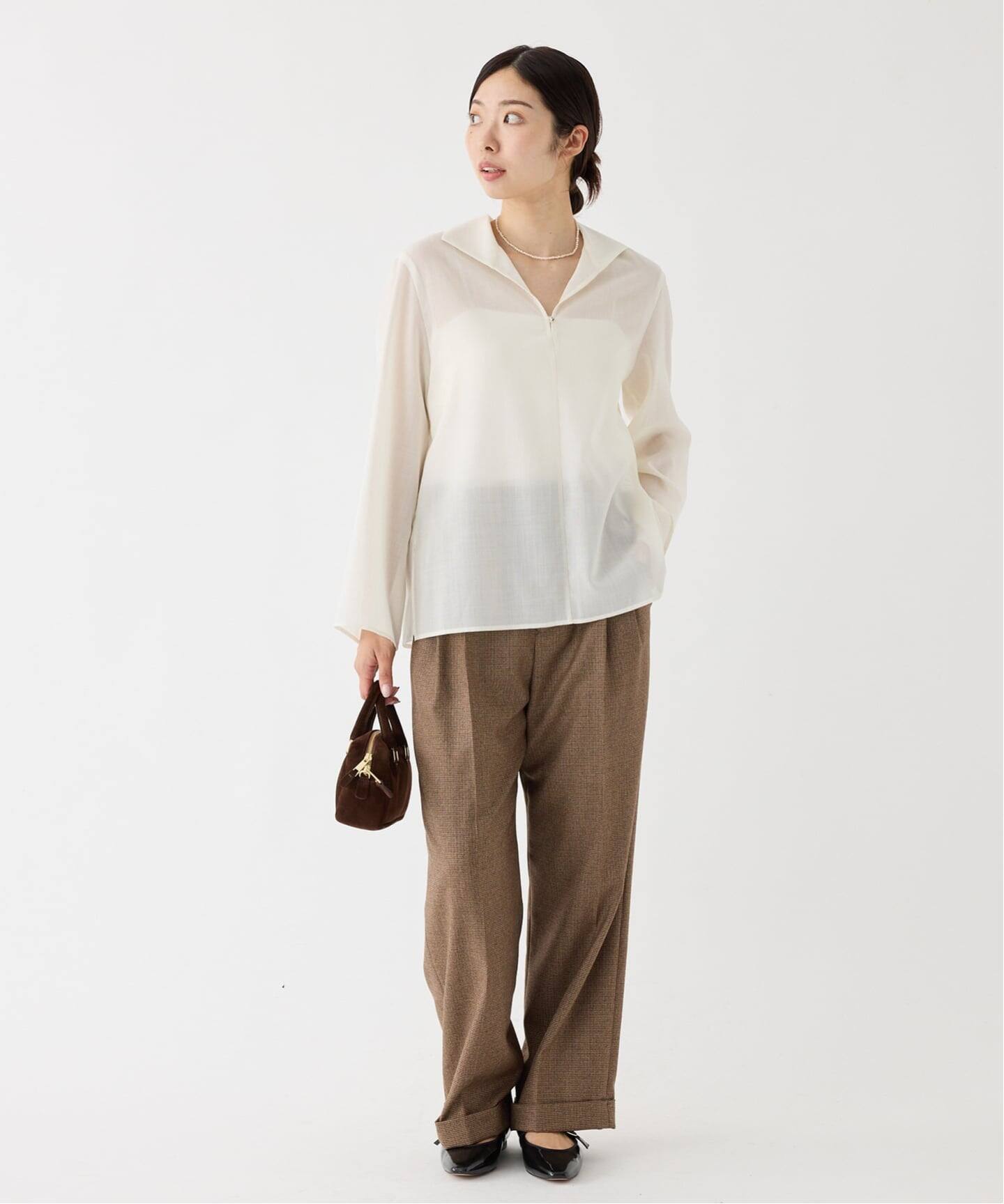 最終お値下げ⭐︎新品タグ付き⭐︎ IENA シアーシャツ シアーT/Wブラウス（シャツ／ブラウス）｜IENA（イエナ）の通販