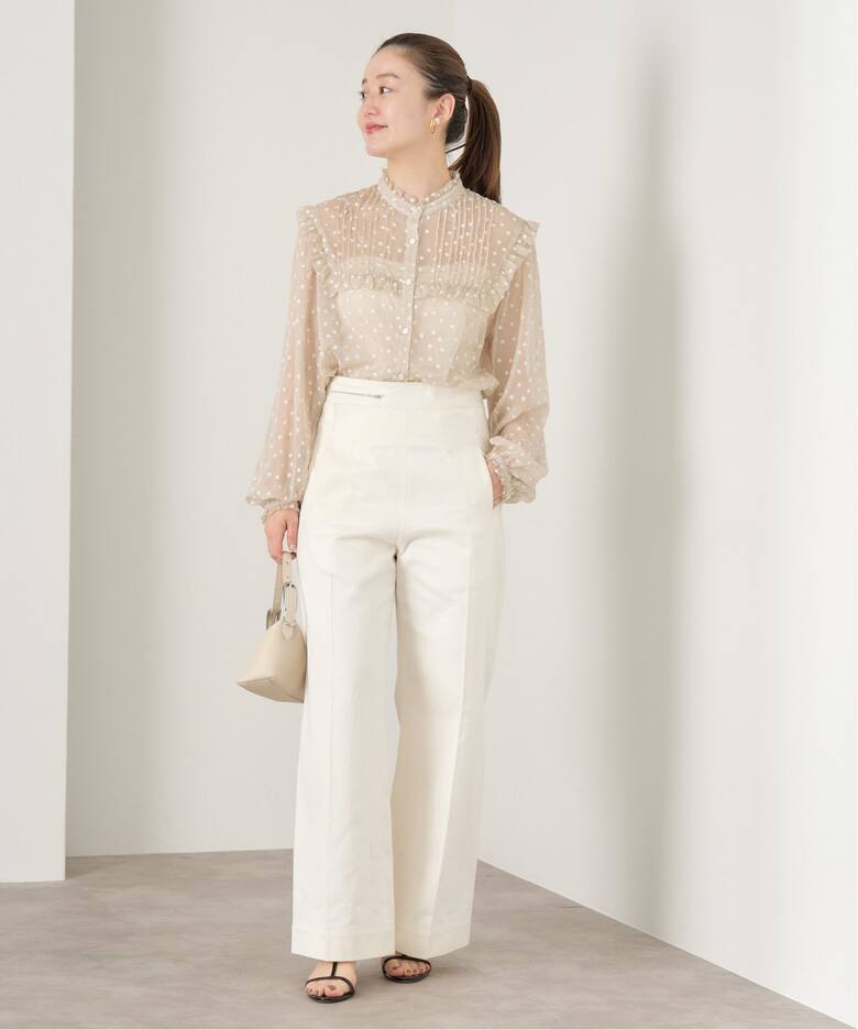 楊柳フリルピンタックブラウス（シャツ／ブラウス）｜IENA（イエナ）の 