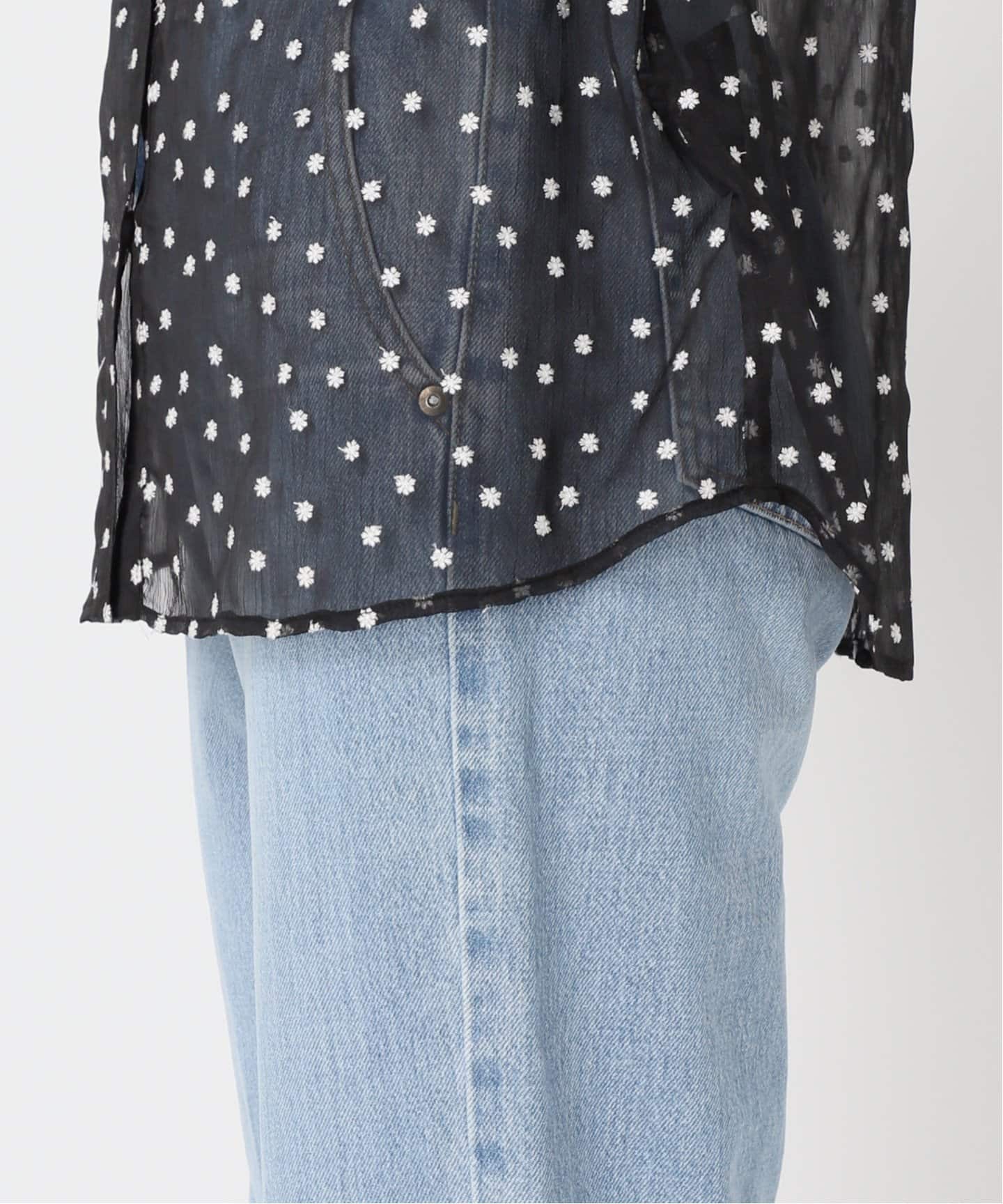 追加》楊柳フリルピンタックブラウス（シャツ／ブラウス）｜IENA