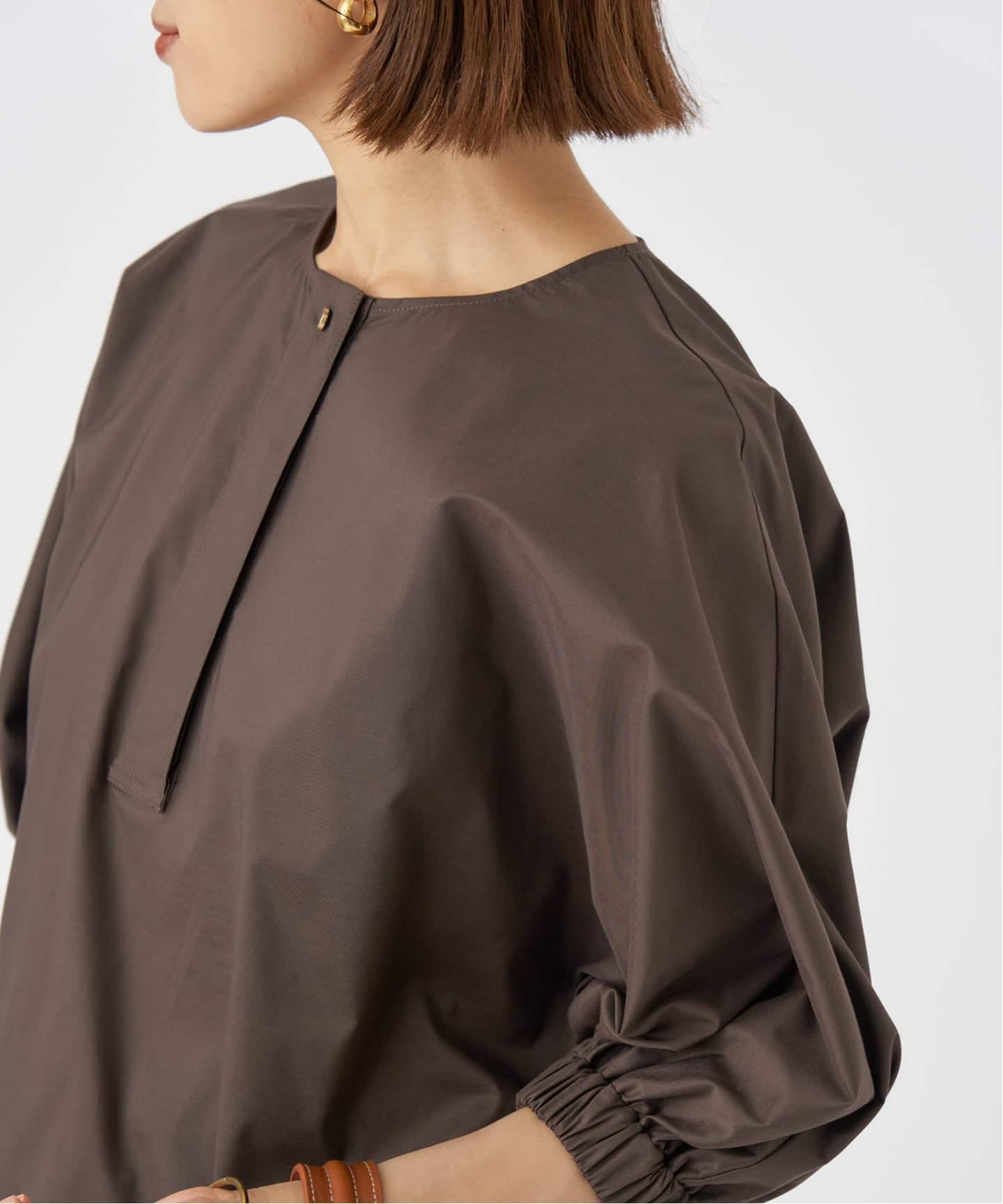 タフタギャザードルマンブラウス（シャツ／ブラウス）｜IENA（イエナ