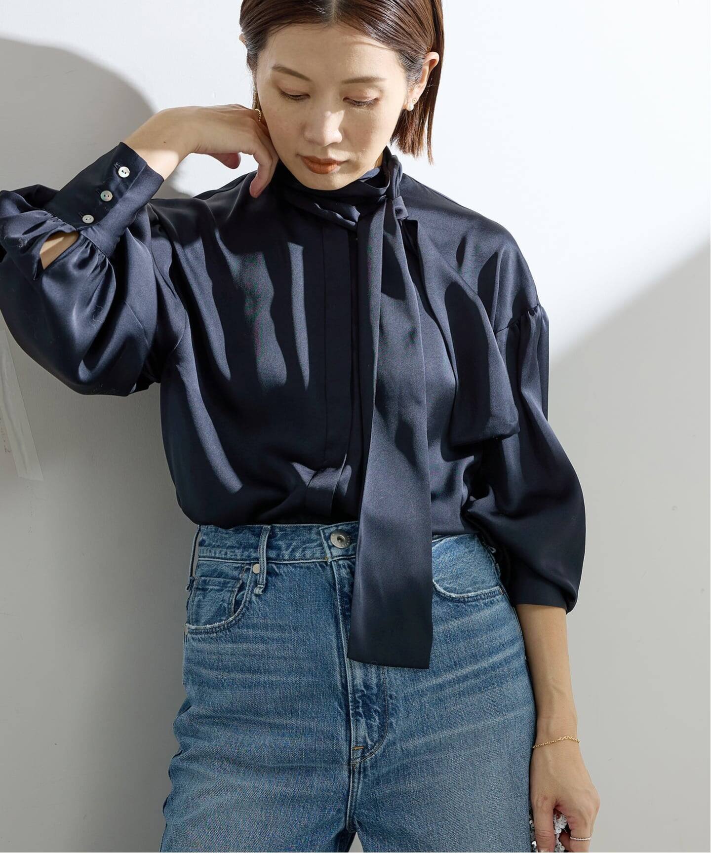 サテンボウタイブラウス（シャツ／ブラウス）｜IENA（イエナ）の通販