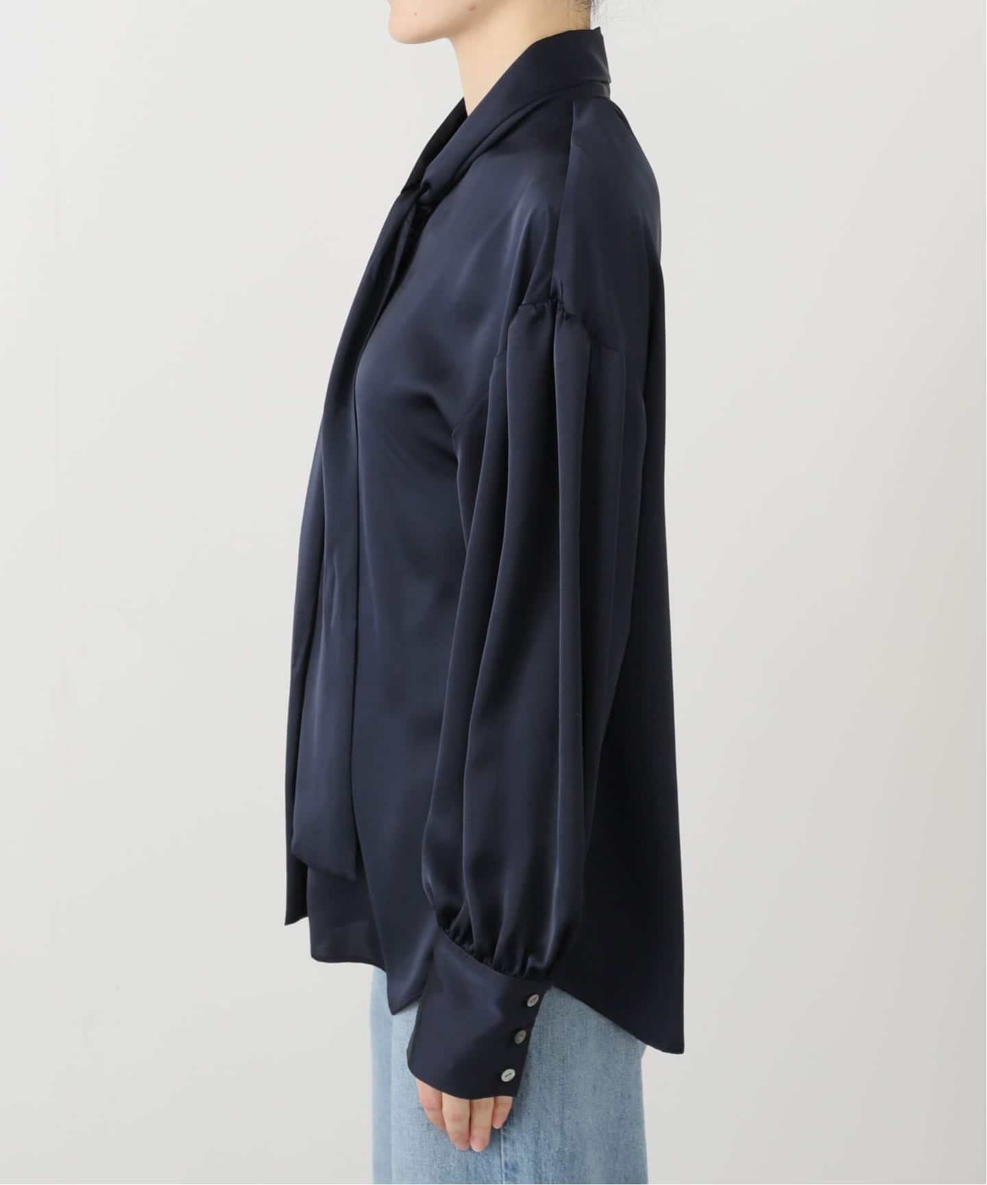 新品☆IENA サテンボウブラウス　ナチュラル サテンボウタイブラウス（シャツ／ブラウス）｜IENA（イエナ）の通販