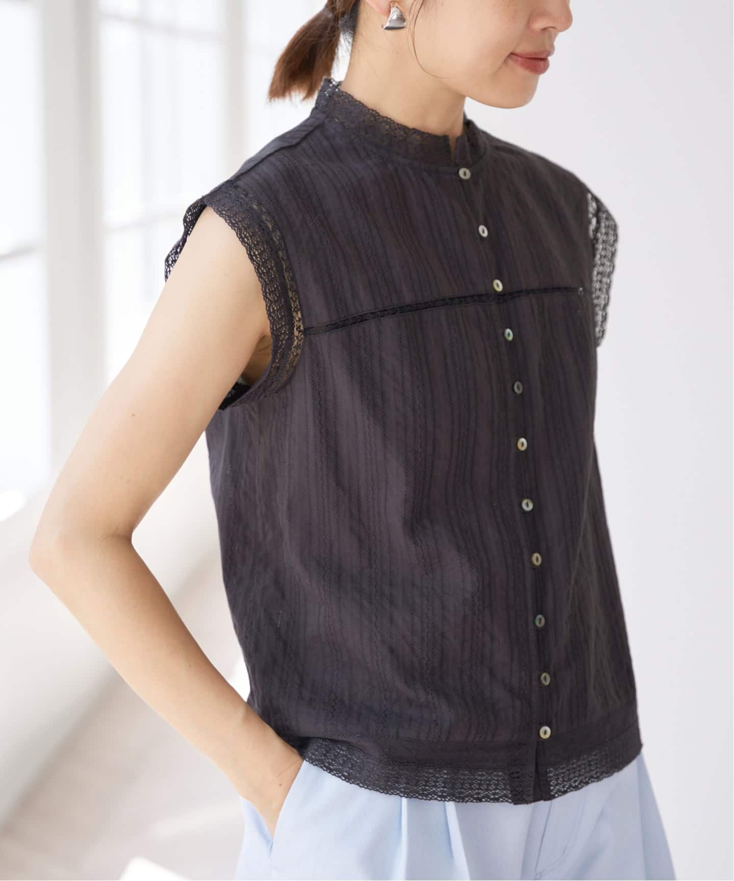 ブラウス シャツ インドドビーレースブラウス レディース IENA｜インドドビーレースブラウス | Rakuten Fashion(楽天