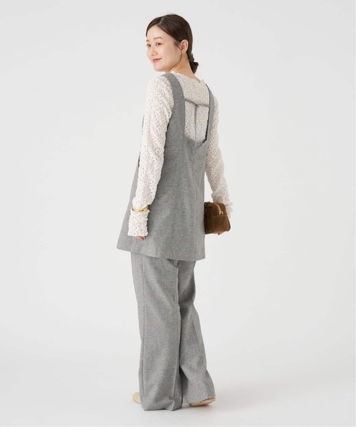 新品　IENA イエナ　グレー　チュニック イエナ IENA 《追加予約》ウールカシミヤ チュニックワンピース