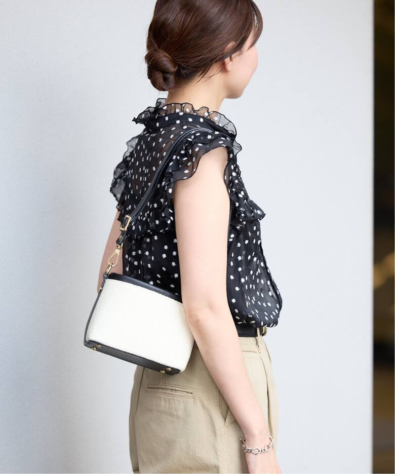 楊柳フリルピンタックフレンチ ブラウス（シャツ／ブラウス）｜IENA  