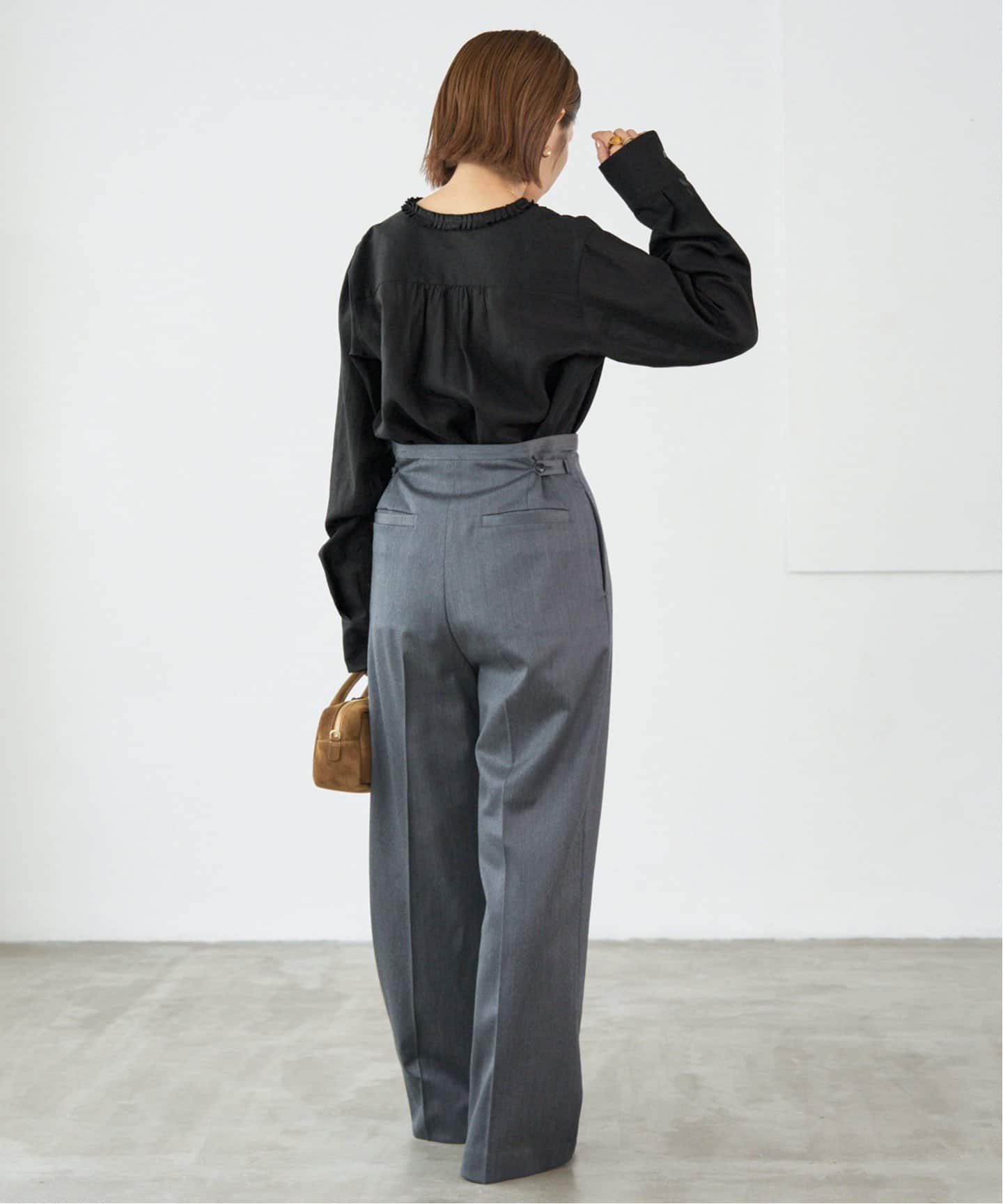 ymさん専用　IÉNA フリル付き黒ブラウス IENA｜シャツカラーフリルブラウス | Rakuten Fashion(楽天