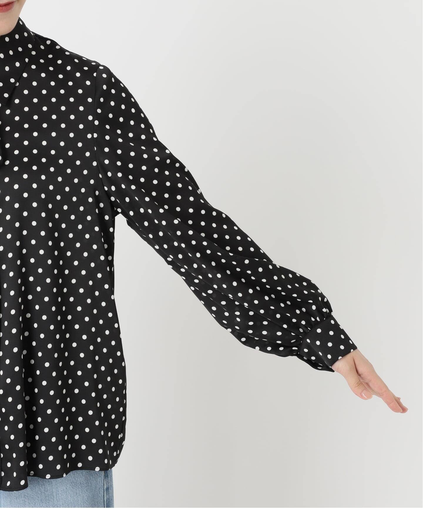IENA - sese／2019AW リボンタイドットシャツ　水玉 IENA（イエナ）の「seseリボンタイドットシャツ◇（シャツ