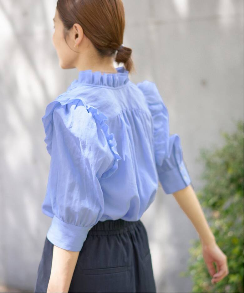 完全受注生産】《追加》SO コットンシュリンクフリルハーフスリーブ  