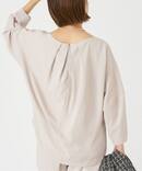 ジョーゼットバックタックブラウス