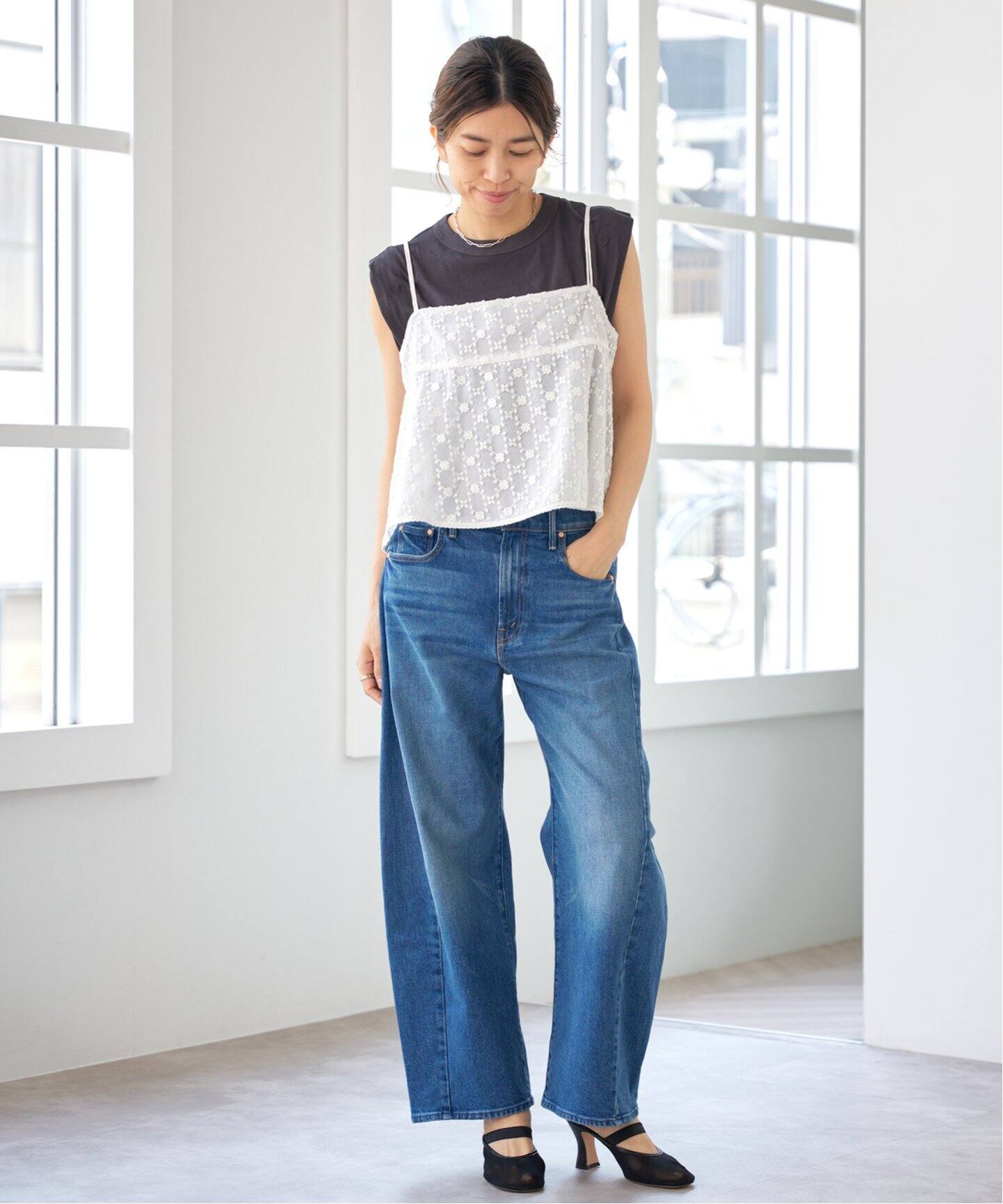 一部店舗・WEB限定》レースキャミソール（キャミソール）｜IENA  