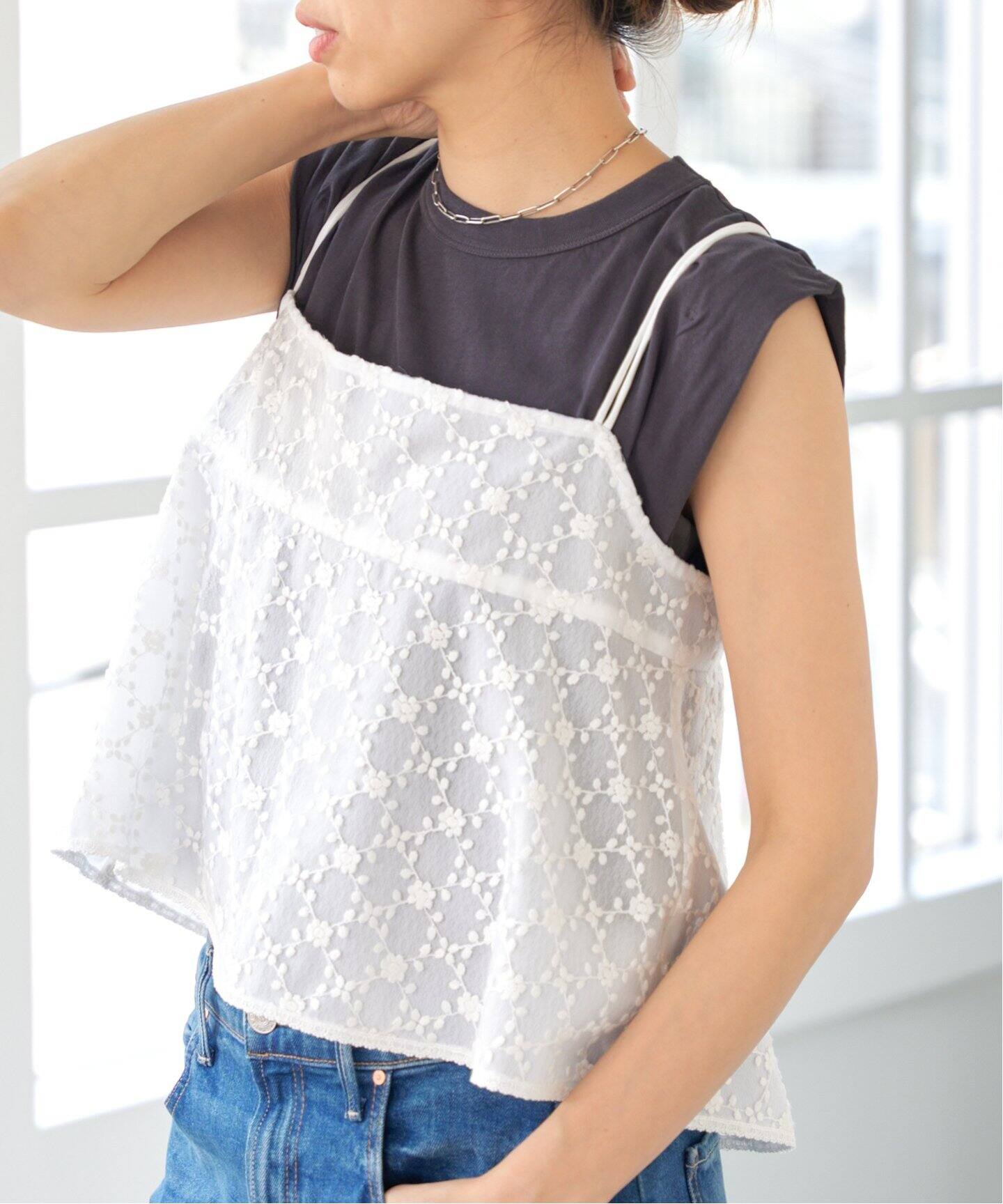 一部店舗・WEB限定》レースキャミソール（キャミソール）｜IENA  