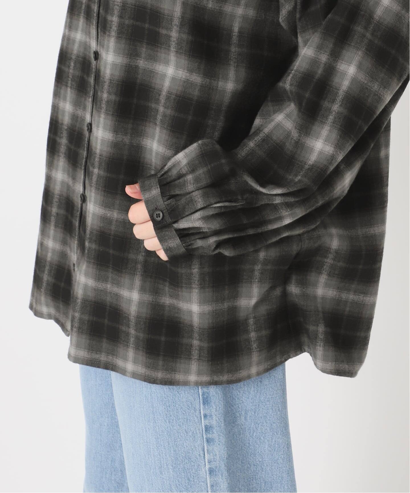 追加2》BLACK フリルチェックブラウス（シャツ／ブラウス）｜IENA