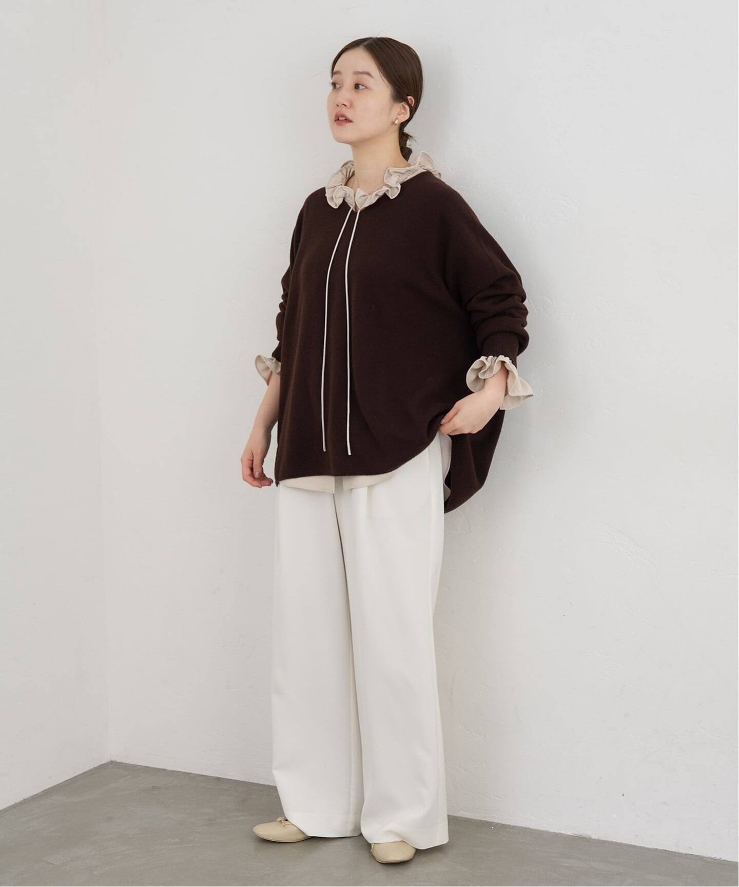 襟フリルブラウス（シャツ／ブラウス）｜IENA（イエナ）の通販