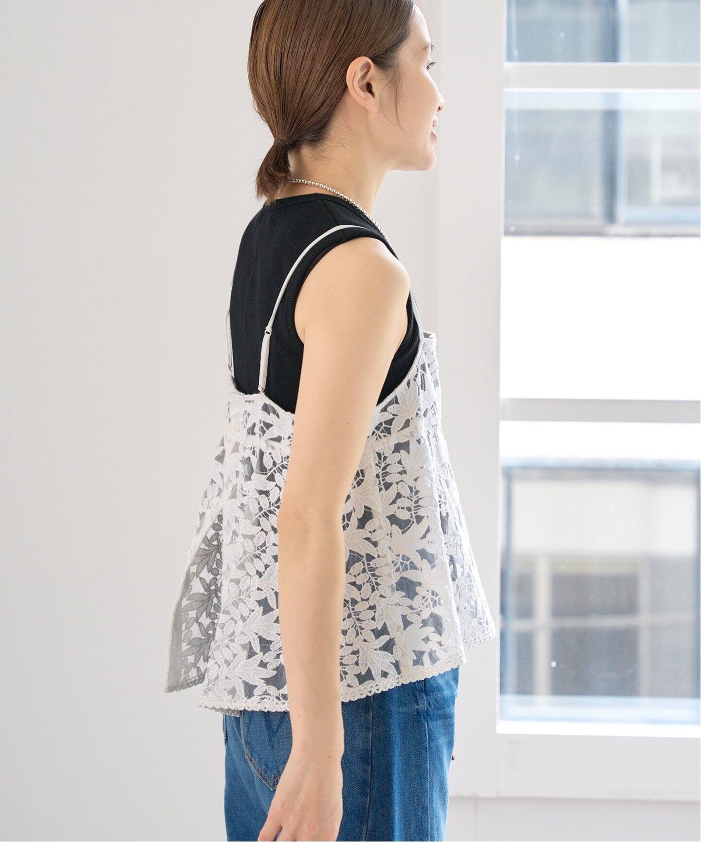 WEB限定/追加予約》レースショートキャミソール（キャミソール）｜IENA  