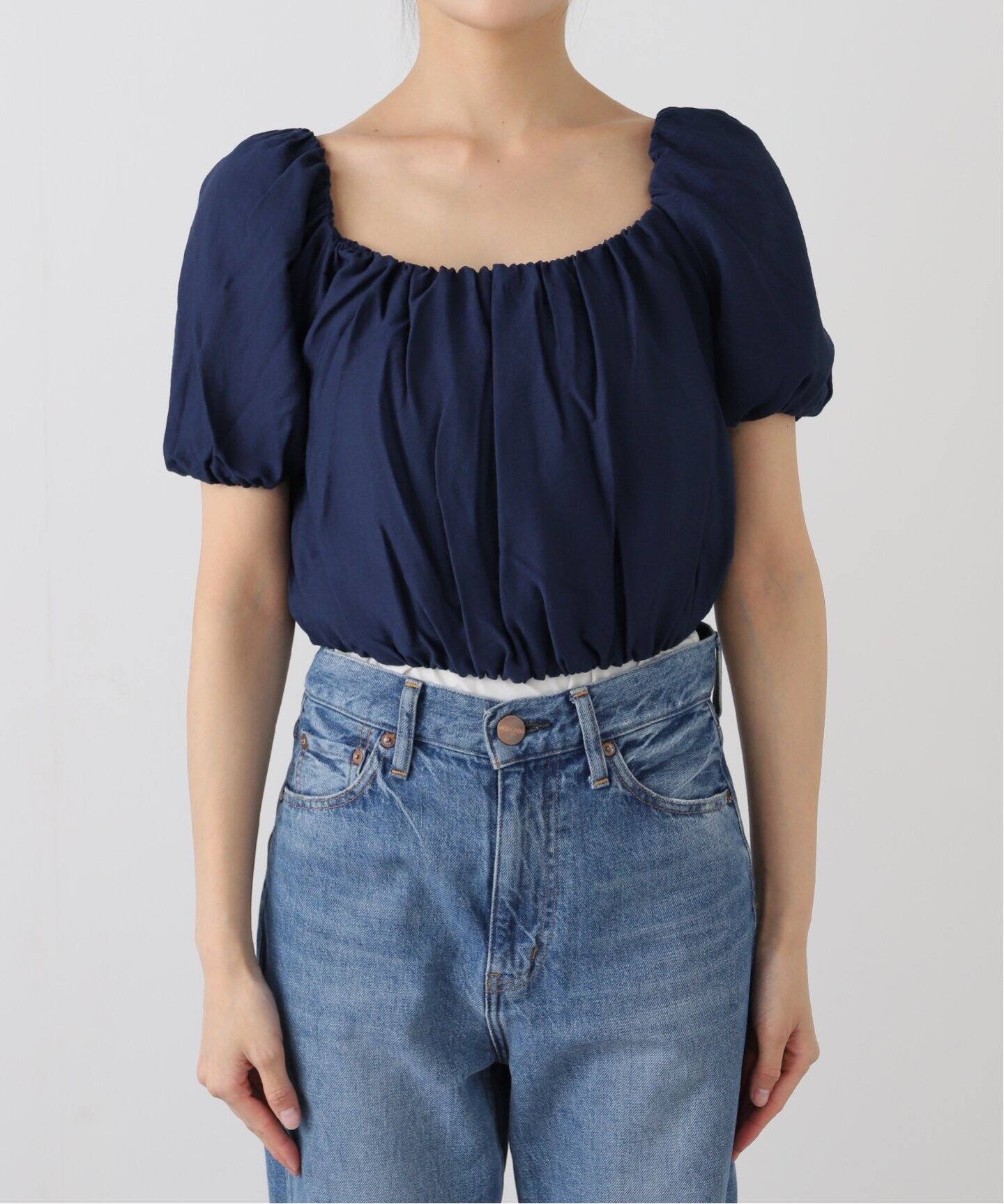 MAISON GUILLEMETTE/メゾンギヨメット CROP BL ブラウス LEACROP