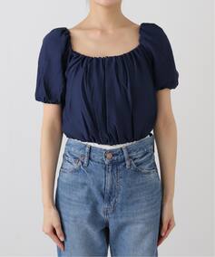 MAISON GUILLEMETTE/メゾンギヨメット CROP BL ブラウス LEACROP 