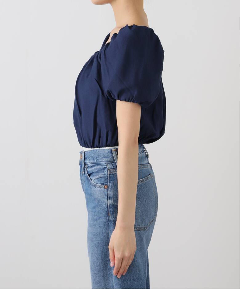 MAISON GUILLEMETTE/メゾンギヨメット CROP BL ブラウス LEACROP 