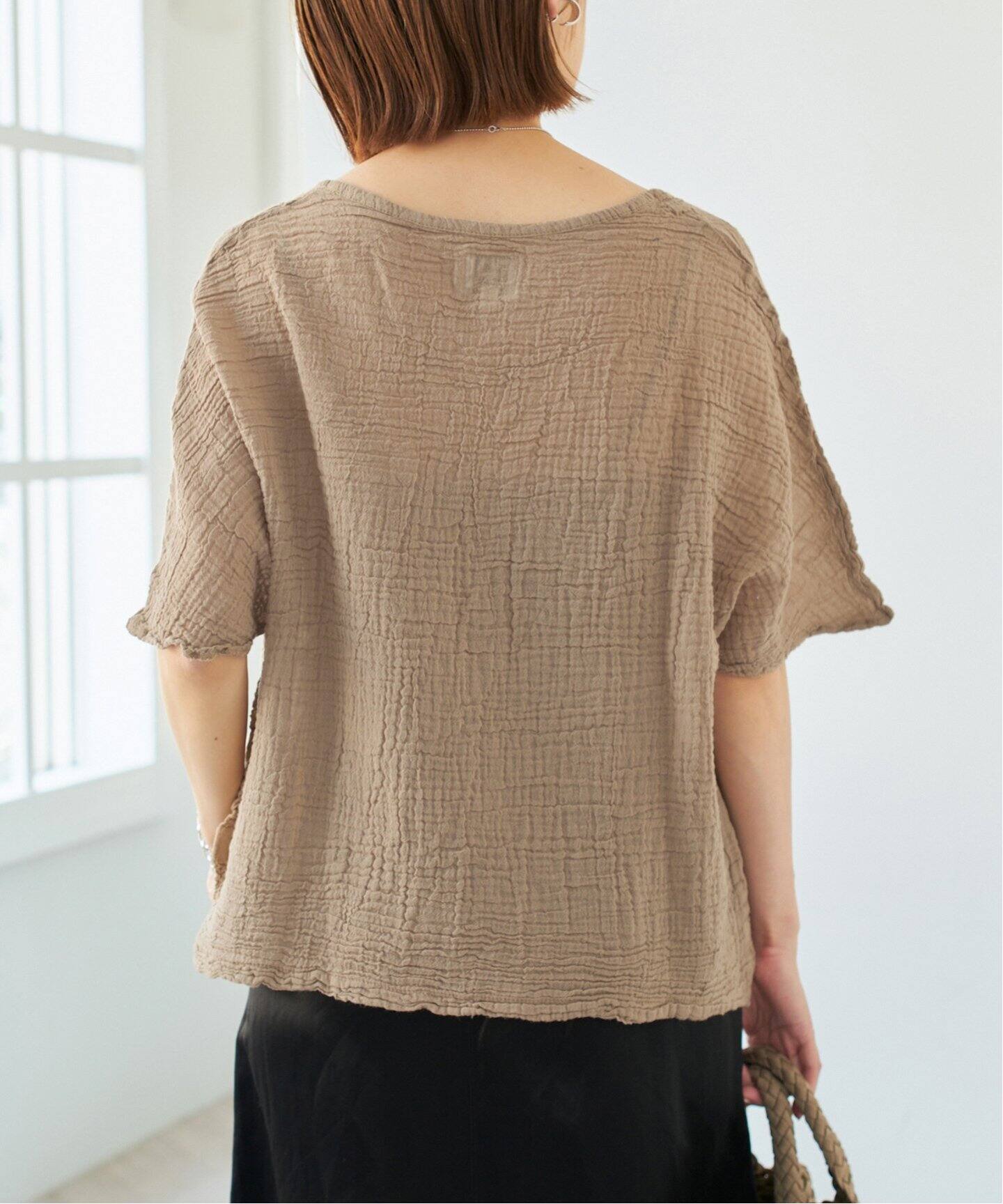 LES ATELIERS FRANCAIS DE CONFECTION ハーフスリーブトップス（シャツ