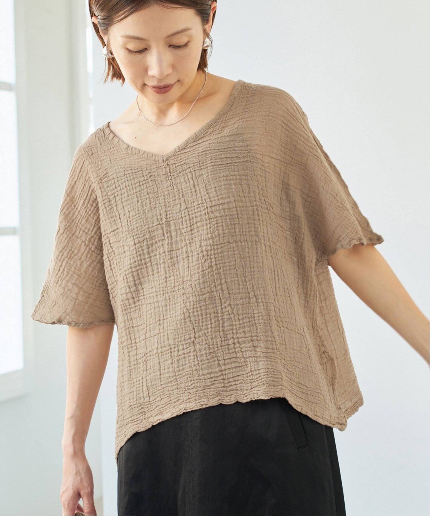 予約》LES ATELIERS FRANCAIS DE CONFECTION ハーフスリーブ