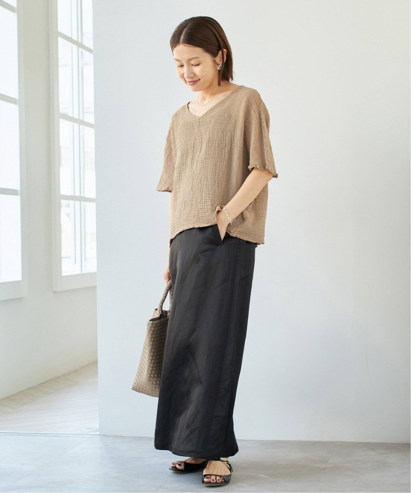 LES ATELIERS FRANCAIS DE CONFECTION ハーフスリーブトップス（シャツ