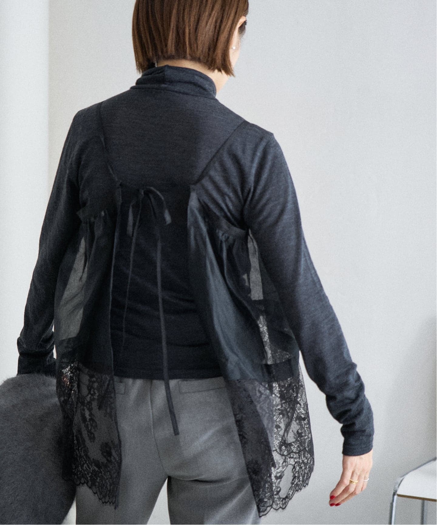 予約》Heriter/エリテ リバーレースキャミソール（キャミソール