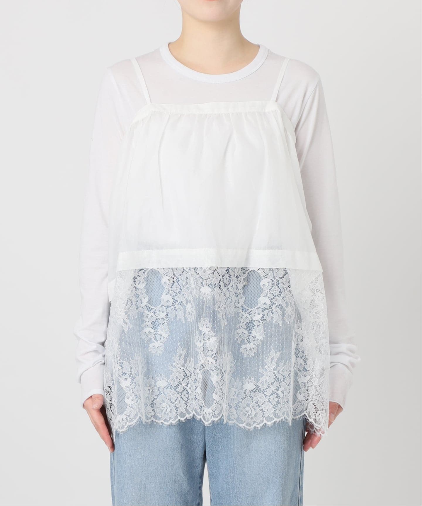 予約》Heriter/エリテ リバーレースキャミソール（キャミソール