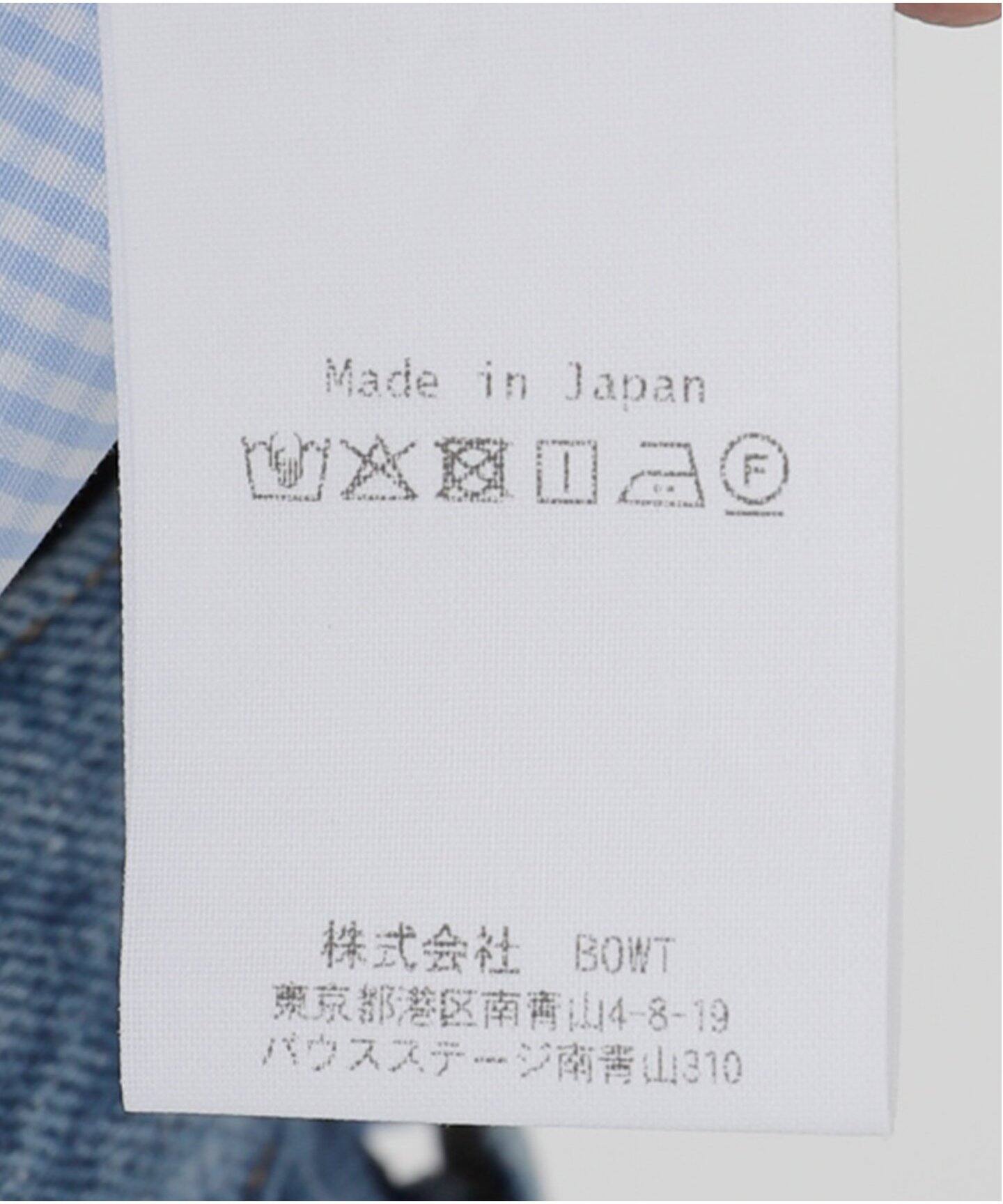 BOWTE/バウト 別注 ギンガムチェック フリルブラウス（シャツ 