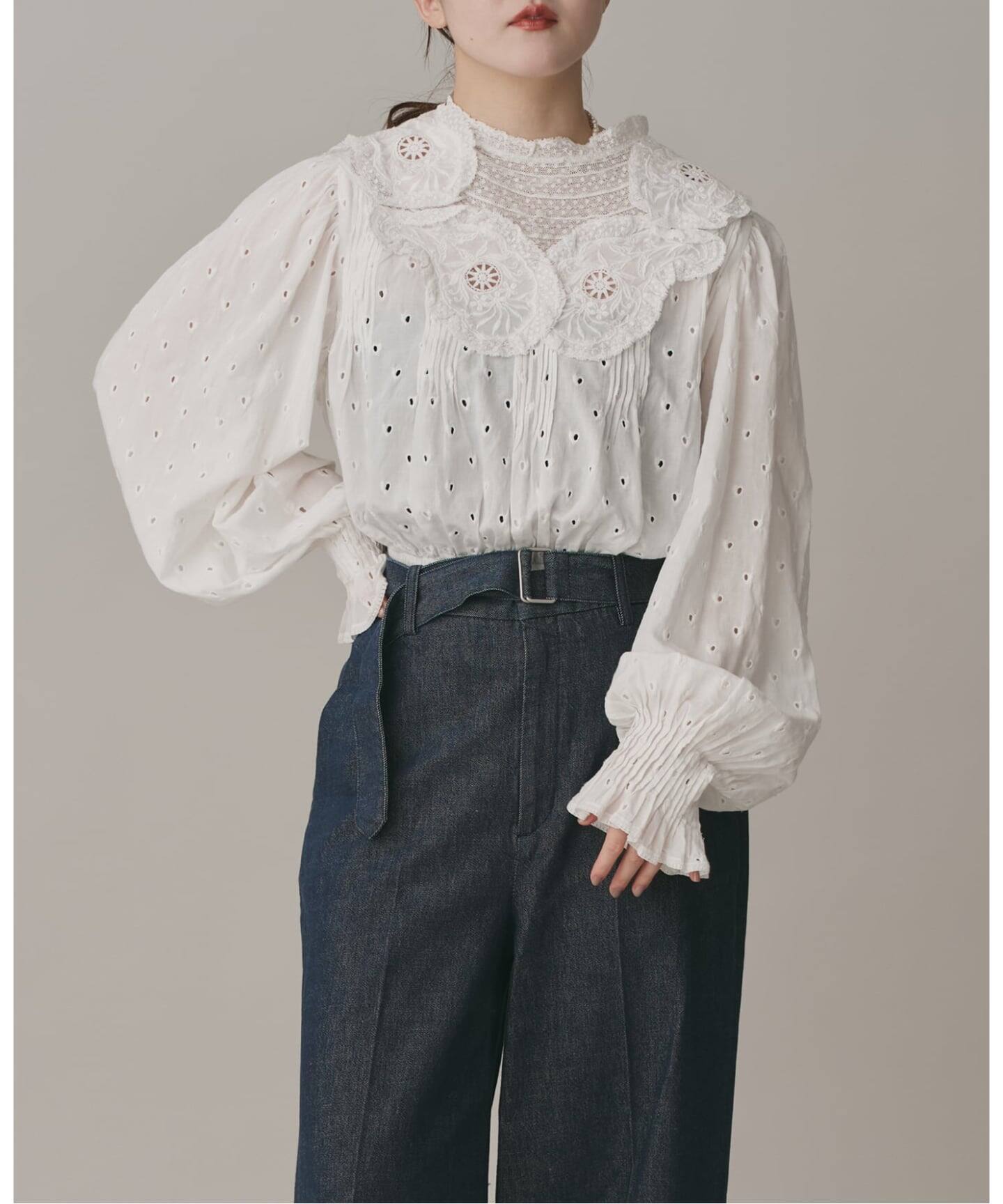 venit/ヴェニット レースブラウス VEG-5533-B（シャツ／ブラウス
