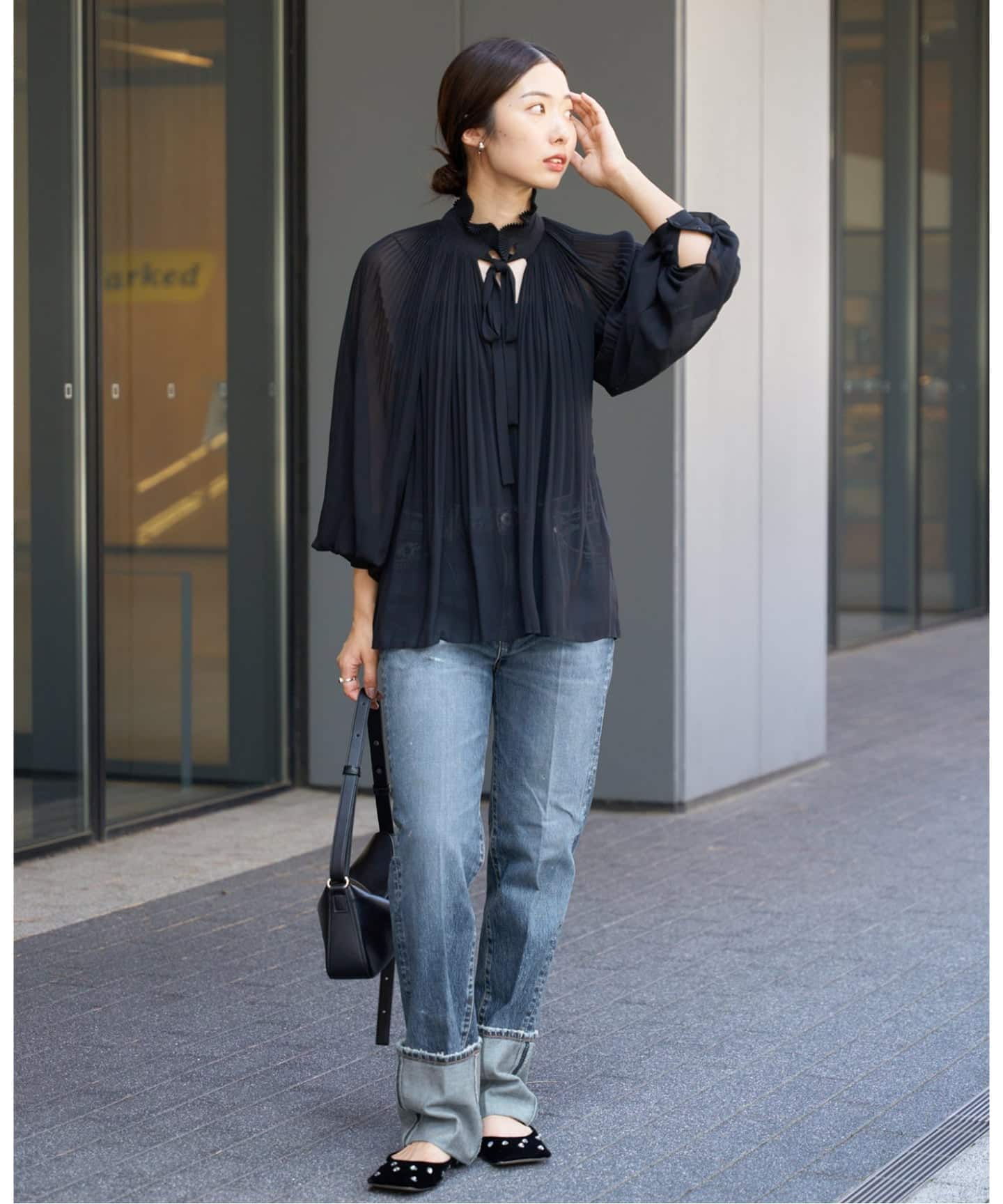 L'UNE/リュンヌ CHIFFON BL ブラウス（シャツ／ブラウス）｜IENA