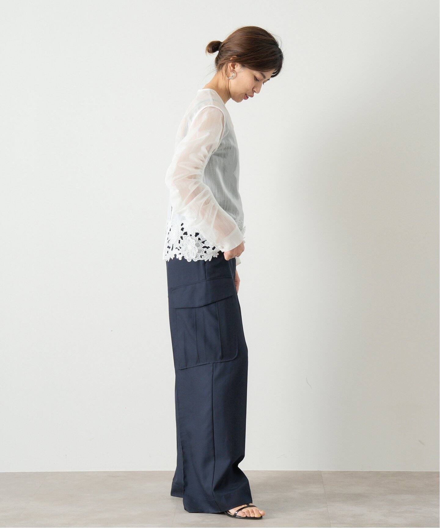 MOUJIC/ムジィーク 別注 FLOWER LACE BLOUSE（シャツ／ブラウス 