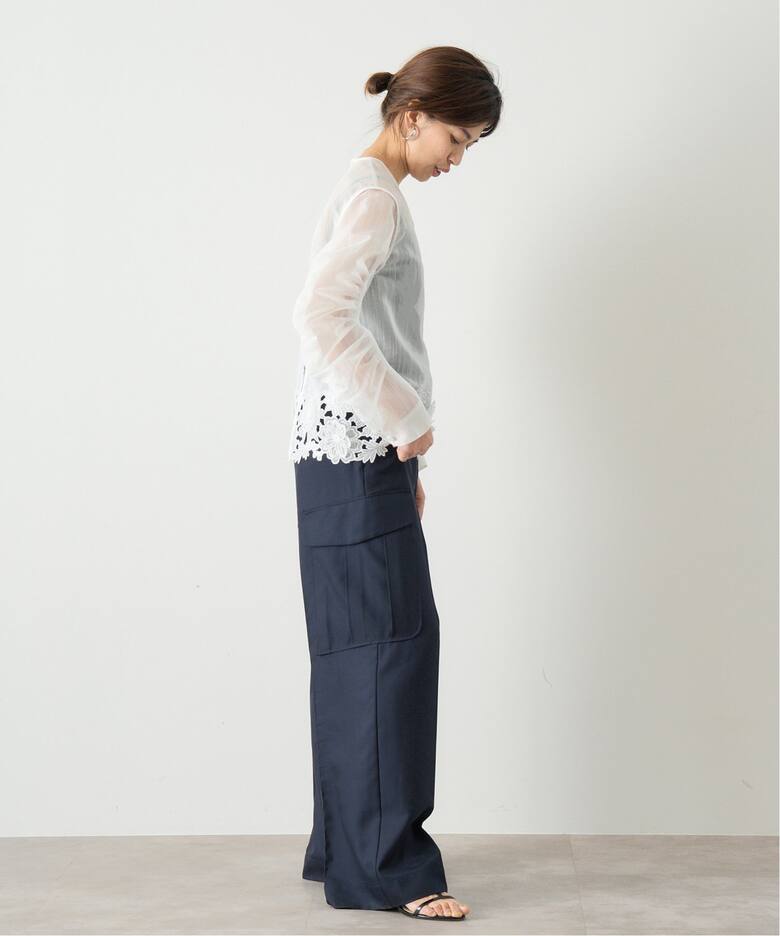 MOUJIC/ムジィーク 別注 FLOWER LACE BLOUSE（シャツ／ブラウス 