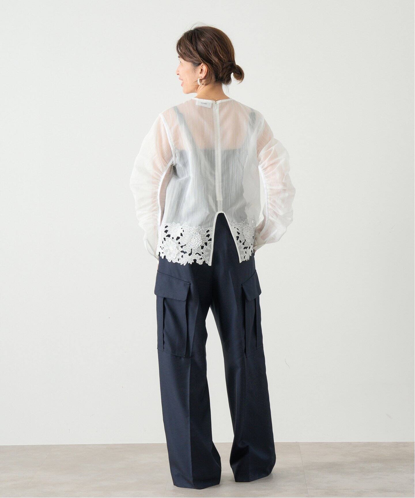 MOUJIC/ムジィーク 別注 FLOWER LACE BLOUSE（シャツ／ブラウス 