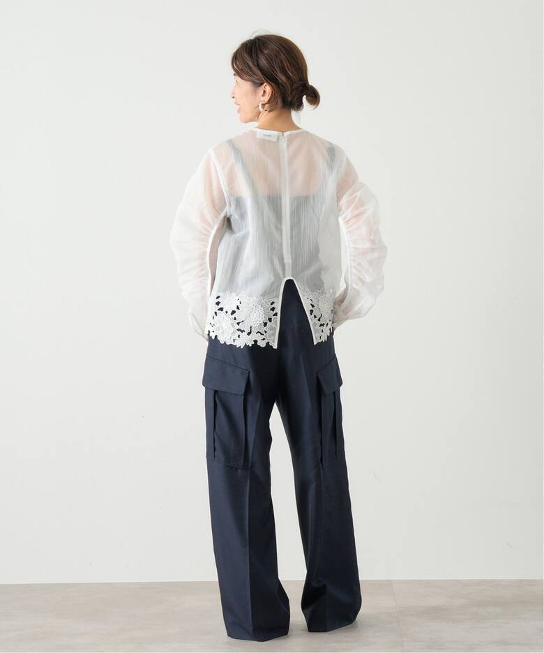 MOUJIC/ムジィーク 別注 FLOWER LACE BLOUSE（シャツ／ブラウス 