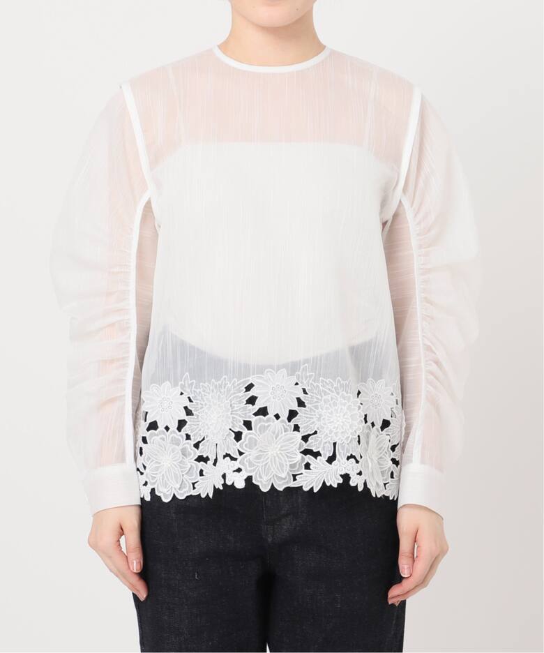 MOUJIC/ムジィーク 別注 FLOWER LACE BLOUSE（シャツ／ブラウス 