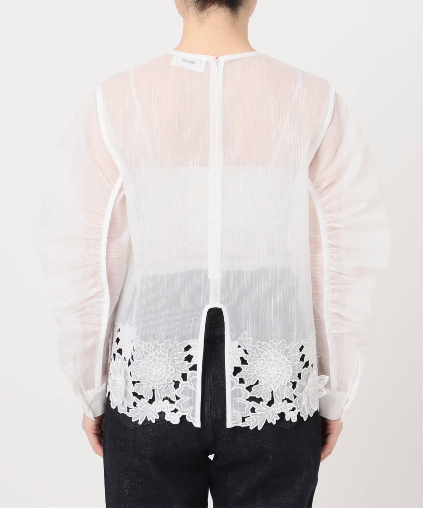 MOUJIC/ムジィーク 別注 FLOWER LACE BLOUSE（シャツ／ブラウス
