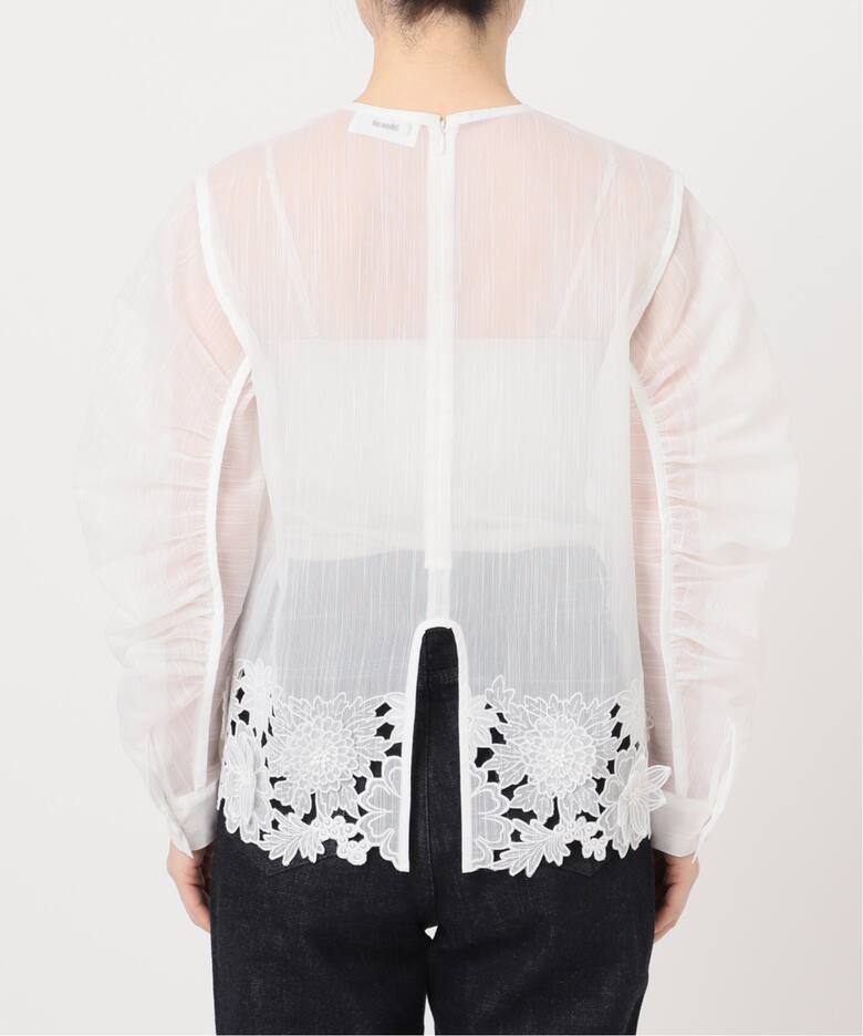 MOUJIC/ムジィーク 別注 FLOWER LACE BLOUSE（シャツ／ブラウス 
