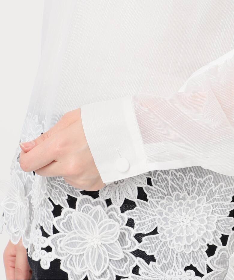 MOUJIC/ムジィーク 別注 FLOWER LACE BLOUSE（シャツ／ブラウス 